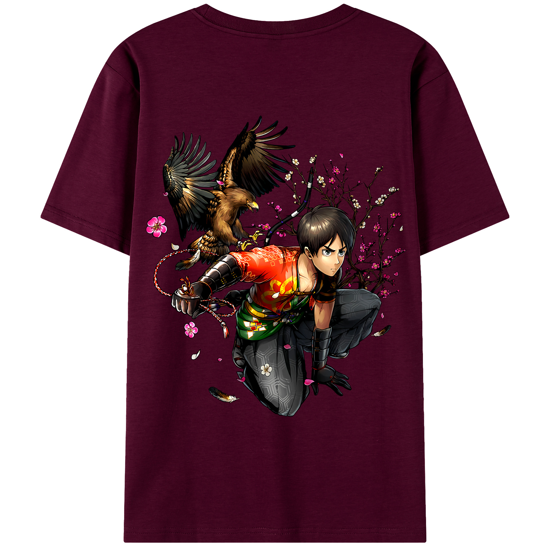 （画像用） 進撃の巨人 エレン･イェーガー Attack on Titan Eren Jäger レディース半袖Tシャツ(バックプリント)